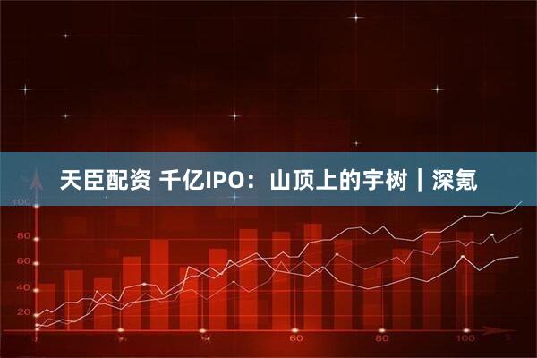 天臣配资 千亿IPO：山顶上的宇树｜深氪